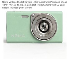 Noma Vintage Digital Camera – Retro Aesthetic Point and Shoot, 48MP Photos, 4K picture