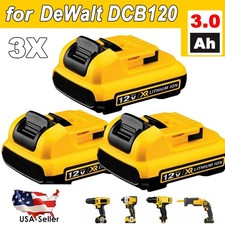 3Pack For DEWALT DCB120 12V 3.0Ah MAX Lithium-Ion Battery 12Volt DCB127-2 DCB122 picture