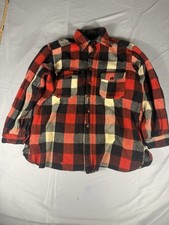 Vintage 50s WOOLRICH USA Buffalo Mackinaw Red Plaid Heavy Hunting Jacket picture