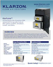 NEW ODM KLARZON® PRE-FILTER FOR OEM BOFA Donaldson AD500 AD100 AD1500 picture