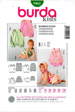 Easy Infant Coordinates Pattern Size 1 Mo 3 Mo 6 Mo 9 Mo 12 Mo Burda 9462 Uncut picture