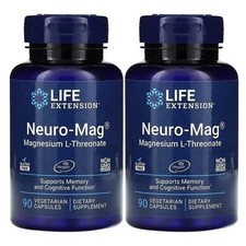 NEW!Neuro-Mag Magnesium L-Threonate from 2000 mg Magtein - Life Extension-2 PACK picture