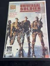 Dolph Lundgren Signed Universal Soldier Movie Tie In Comic Book Proof Van Damme picture