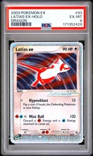 2003 POKEMON EX DRAGON #93 LATIAS EX-HOLO PSA 6 picture