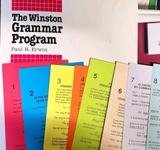 The Winston Grammar Program Teacher Guide Book by Paul R. Erwin w/ Study Cards picture