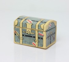 Antique German Dollhouse Dresden Paper Candy Trunk Box Miniature 1900 picture