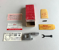 VTG Starrett Micrometer 220AP-1 Original Box & Accessories Beautiful Condition picture