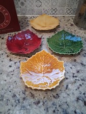 Vintage IOB Williams Sonoma Appetizer Plates Set Of Four Made In Italy picture