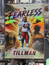 Pat Tillman #40 Fearless Silver Refractor Custom Arizona Cardinals Card picture