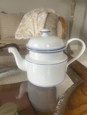 Dansk Bistro Christianshavn Blue & White 2-cup Teapot Porcelain Excellent Cond. picture