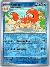 Kingler Reverse Holo Uncommon SV: Scarlet & Violet 151 099/165 NM picture