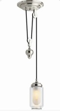 Kohler Artifacts 1-Light Adjustable Pendant Polished Nickel 22654-PE01-SNL picture