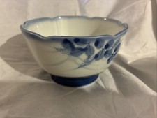 Vintage Japanese Arita Ware Footed Porcelain Bowl -Sogama So-Kiln No Chips picture
