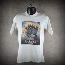 Vintage Jackass the Movie 2002 Shopping Cart Mtv Movie Promo All Sport S T-Shirt picture