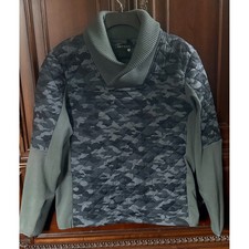 Greyson Mettawa Shawl Pullover L Scarab Camo Scape MSP22006 Quilted Golf Jacket picture