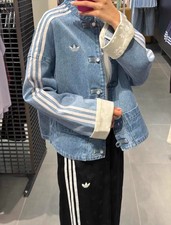 adidas Originals SS26 Women's Neo-Chinese Denim Jacket KY5743 Asia Sizing NWT picture