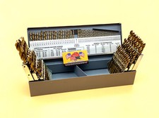 115 Pc Cobalt M42 Drill Bit Index Letter Number Lifetime Warranty Drill Hog USA picture