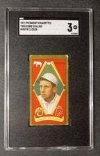 1911 T205 Gold Border - Eddie Collins - HOF - Piedmont - SGC 3 VG picture