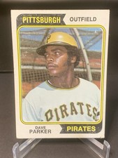 1974 Topps Dave Parker #252 Pirates Low Grade Rookie Vintage *Crease  picture