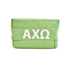 Sorority Shop Alpha Chi Omega Makeup Bag - Puffer Style with Sorority Letters... picture