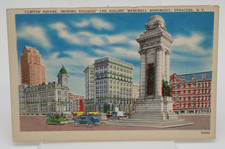 Clinton Square Soldiers and Sailors Monument Syracuse New York Vintage Postcard picture