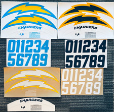 *READ* Defective Los Angeles Chargers Football Helmet Decals - Variations picture