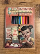 Mab Graves LET’S COLOR Colored Pencils & Drawing Paper PHYLLIS Pop Surrealism picture