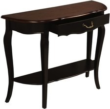 Wood Console Sofa Entry Table with Drawer & Shelf for Living Room Hallway Foyer  picture