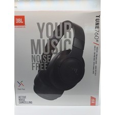 JBL Tune 760BT Wireless Over-Ear NC Headphones Black Pure Bass Bluetooth v5.0 2A picture