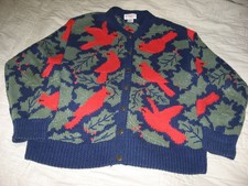 Vintage Orvis Women's Cardinal Cardigan Sweater XL picture