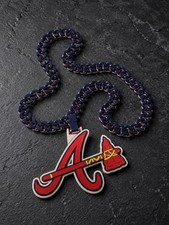 MLB Atlanta Braves Hype Chain 3D Printed Necklace, New Style, Cuban Link Style  picture