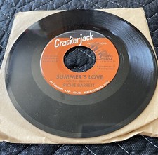 Richie Barrett Crackerjack 45 Record - Summer's Love / Let Me Down Easy Doo Wop picture