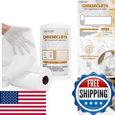Cheese Cloth 1 Roll 100% Natural Cotton 70 Yard Grade 40 Bleached picture