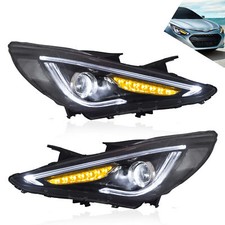VLAND Dual Beam Headlights for Hyundai Sonata 2011-2014 w/Sequential Signal Lamp picture