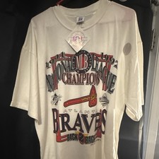 Logo 7 Atlanta Braves 1992 NL Champions MLB Vintage NWT excellent condition  picture