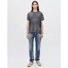 NWT RE/DONE Men's 1401 Straight Jeans - Mid Worn Light Blue 👖✨ picture
