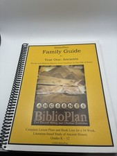Hardly used Biblioplan Year one Remember the Days and Family Guide 2020 picture