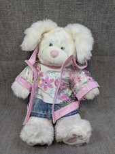 Vintage Build a Bear Workshop Bunny with Raincoat outfit  picture
