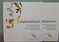 2016-W American Silver Eagle Proof Dollar US Mint $1 Congratulations Set picture