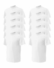 Gildan Mens DryBlend Black & White (Pack of 10) Bulk Lot Plain Adult T-Shirt Tee picture