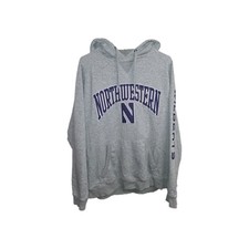 Champion Northwestern Univ. Wildcats Sz XL Mens Hoodie Embroidered Logo  picture