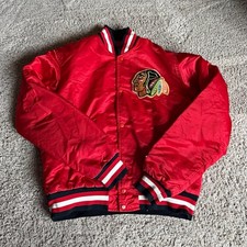 Starter Chicago Blackhawks NHL Snap Front Jacket Red/Black/White picture