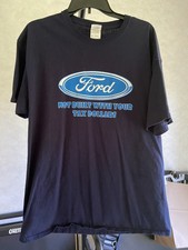 Vintage Ford GM shirt Extra Large XL Not Built W/ Tax Dollars Government Motors picture