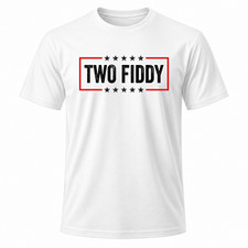 Two Fiddy America 250 White Graphic T-Shirt picture