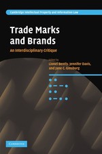 Trade Marks and Brands: An Interdisciplinary Critique (Cambridge Intellectua... picture