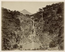 c.1870's PHOTO CHINA - POKFULAM WATERFALL HONG KONG FLOYD picture