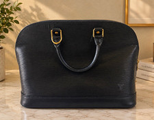 Louis Vuitton Black Epi Leather Alma Bag – Vintage 1996 picture