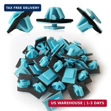 30PCS Blue Rocker Molding Retainer Clip Compatible with Hyundai Kia Elantra Sant picture
