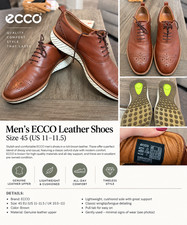 Ecco Men's St 1 Hybrid Oxford Wing Shoe Cognac with Phorene midsole picture