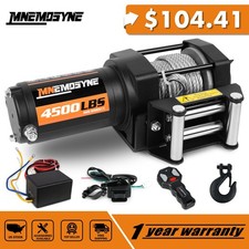 MNEMOSYNE Electric Winch 4500lb 12V Wireless Steel Cable Trailer Towing ATV UTV picture